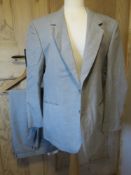 A mens light grey 45% wool suit jacket a