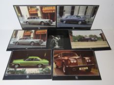 A Rolls Royce Motors Car Division brochure inc six publicity prints inc Corniche, Silver Shadow II,
