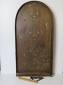 A vintage Hit a Pin Bagatelle game with