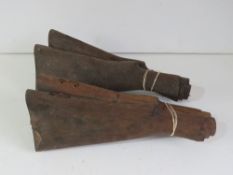 Four Lee Enfield wooden stocks.