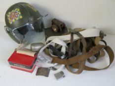 A quantity of assorted militaria inc; pu