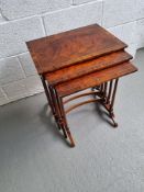 A nest of three graduated tables, largest approx. 50 x 34.5cm.