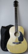 A Martin Smith, model W400-N six string accoustic guitar,