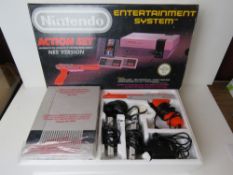 A Nintendo NES entertainment system in original packaging.