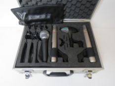 An AKG Microphone set 'Drum Set Big' having MicroMikes etc in original fitted flight case.