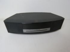 A Bose Wave Music system, no cable.