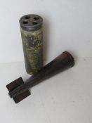 An inert WWII German 6cm U-Boat Leuchtge