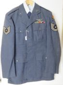 A WWII US Airforce dress tunic, shirt an