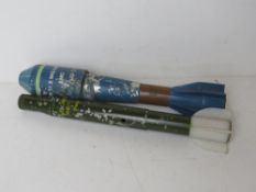 An inert French practice mortar grenade,