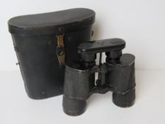 A pair of WWII German 7x50 binoculars in