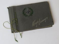A WWI German photo album, dated 1914.