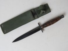 A British Commando style dagger with fro