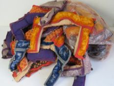 Thirty chain coat collars.