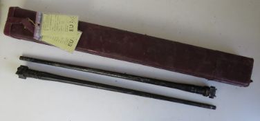 An MG08 double barrel case with two MG08