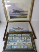 Two framed and glazed military aircraft prints,