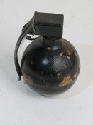 An inert Spanish Tipo C No.2 hand grenade.
