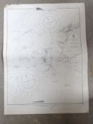 A Naval chart of Ramsey Sound surveyed by Commander Sherringham and printed by J & C Walker.