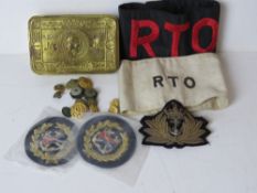 A quantity of military items found with the effects of the late Capt J A Moor including a 1914