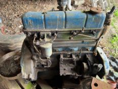 Ford diesel tractor engine (ex 5000 Lot 3 above) together with another cylinder block. Two items.
