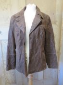 A brown suede ladies coat size 44 by Don