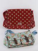 A Cath Kidson red polka dot bag, togethe