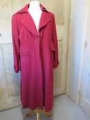 .A 70% wool red ladies coat by Principle