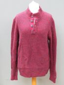 Tommy Hilfiger; a 77% lambs wool knitted