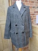 A ladies 2% wool jacket by New Look size