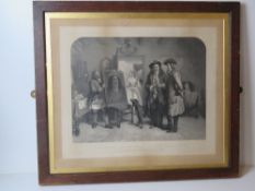 A T H Maguire steel engraving of Sir Rog