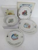 A quantity of assorted Wedgwood Peter Rabbit ceramics inc baby bowl, dinner plate,