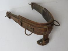 A WWII German cavalry chest harness, bearing SRR makers mark, dated 1945, also Waffenamt.