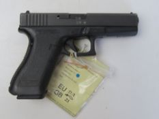 A deactivated Glock 17 9mm second generation pistol. Latest EU spec. With certificate.