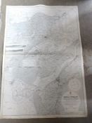 A Naval chart of Menai Strait surveyed by Staff Commander W.E.