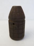 An inert WWII U.S white phosphorous grenade body.