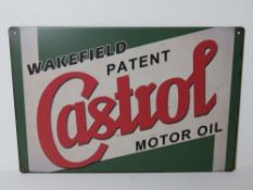 A contemporary metal garage Castrol Moto