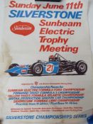 An original Silverstone poster c1970s fo