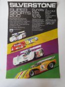 An original Silverstone 1972 poster for