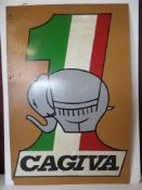 A painted advertising board 1 Cagiva mea
