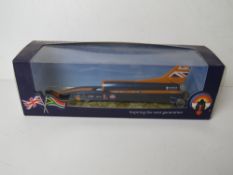 A scale model Bloodhound SSC made by Aut