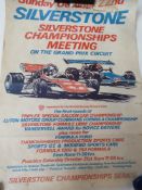 An original Silverstone poster c1970s fo