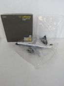 A Herpa Airbus A321-100 scale model in L