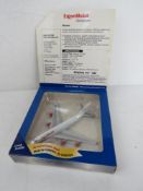 A die cast scale model Boeing 747-400 in