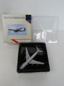A die cast scale model Boeing 747-100 in