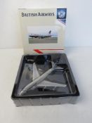 A British Airway die cast scale model Bo