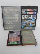 A quantity of assorted 20thC stamps within two albums.