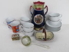 A quantity of assorted ceramics including set of 6 Thomas cup & saucers,