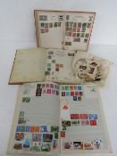 A quantity of assorted of stamps with albums and loose, mostly 20th century,