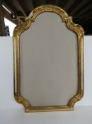 A gilt and white painted continental style frame approx 100 x 67cm.