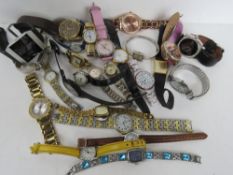 A quantity of assorted wrist watches inc Accurist, Sekonda, Limit, Red Herring, Morgan, etc.