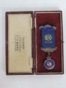 A hallmarked silver medal for the RAOB Royal Antideluvian Order of the Buffalos,